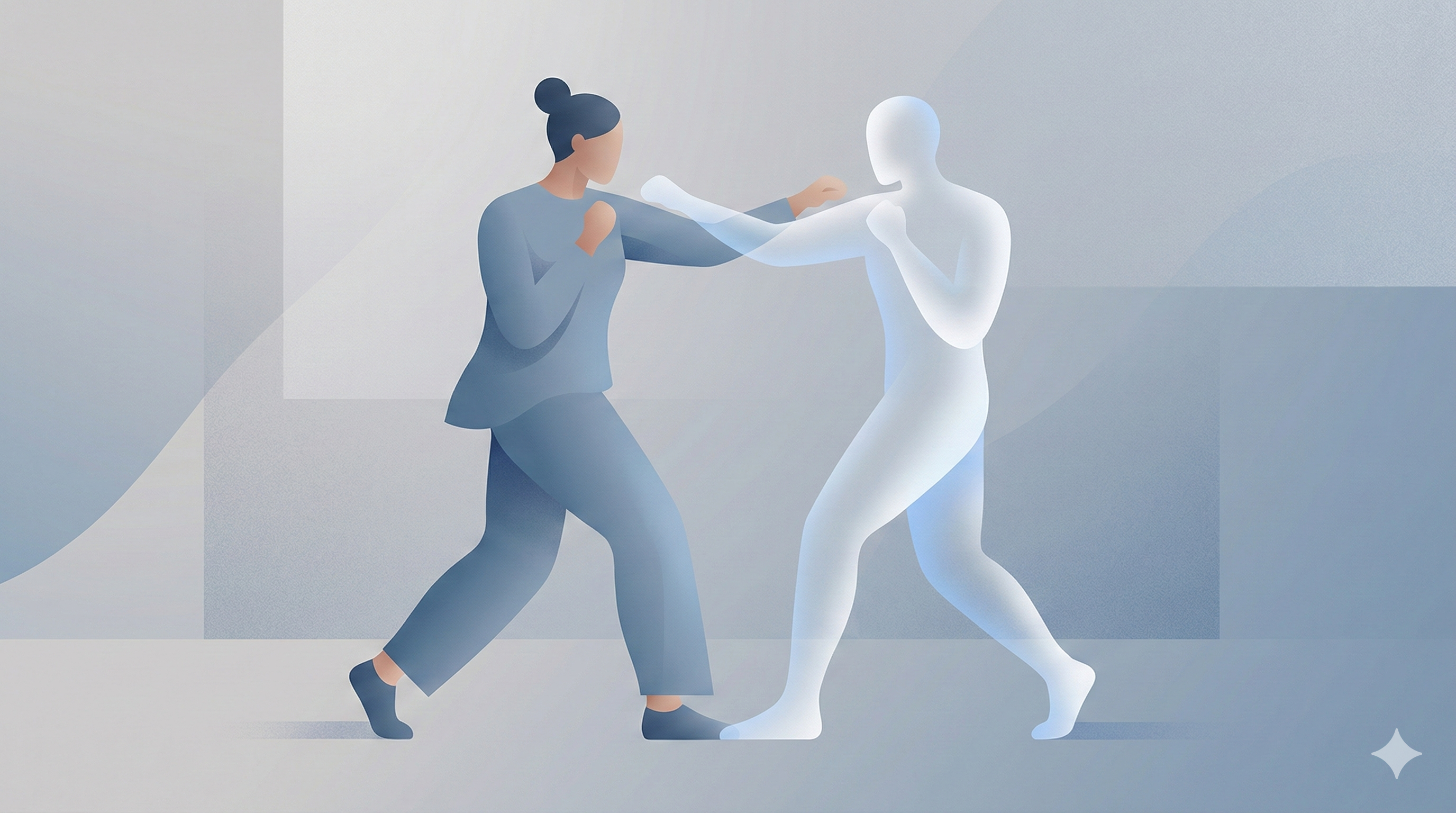 Illustration symbolizing mental sparring and clarity